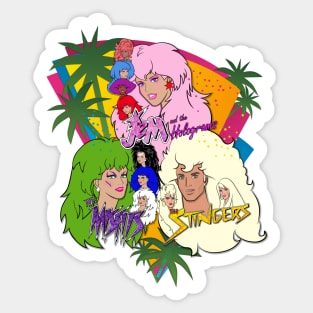 Jem Battle of the Bands 80s by BraePrint Sticker